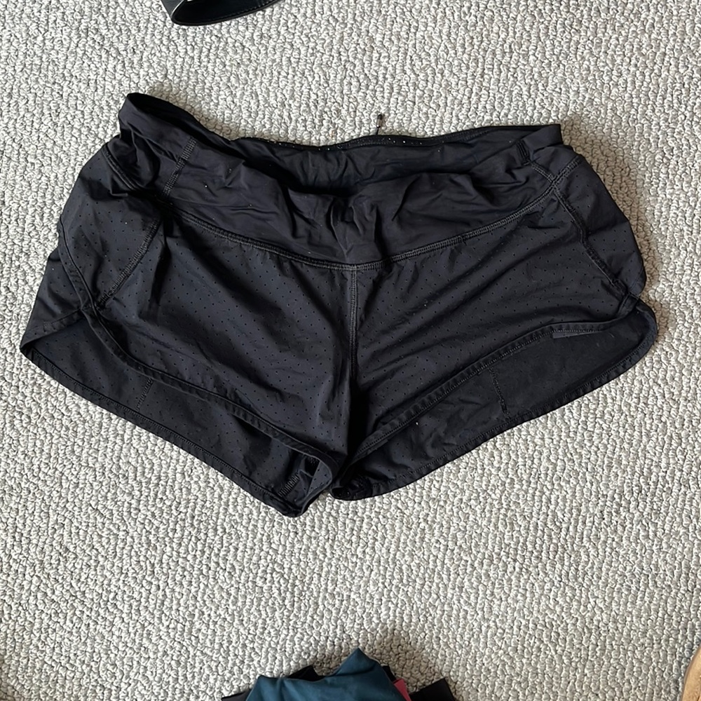 Black Lululemon Shorts Size Ten